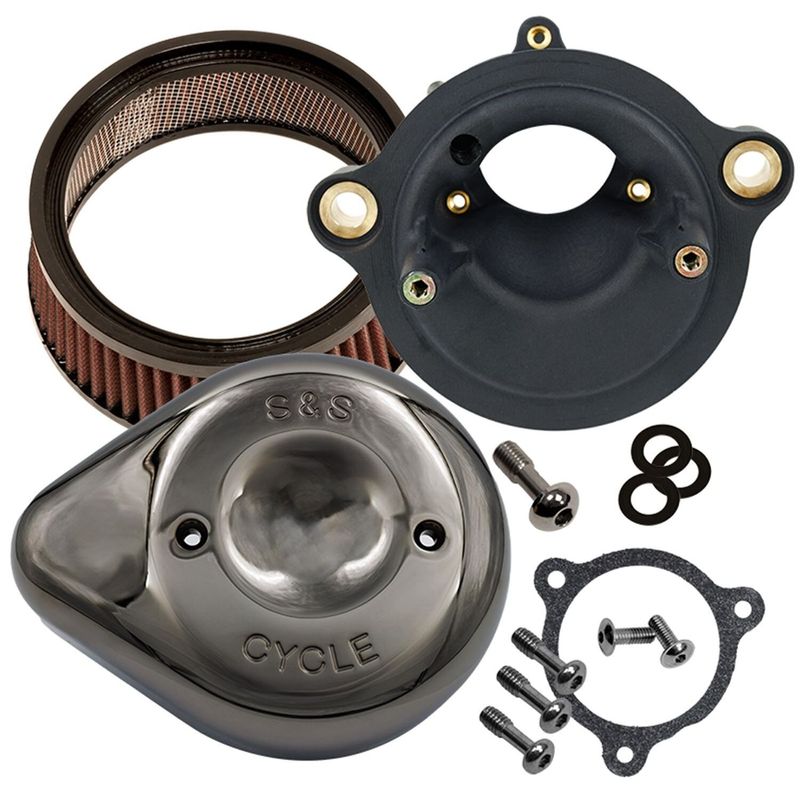 Luftfiltersats S&S 170-0797 Lava Teardrop krom Softail 25-26