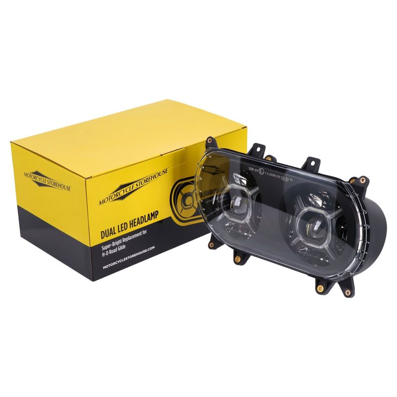 Strålkastare MCS Bright RG dubbel LED Road Glide 15-24