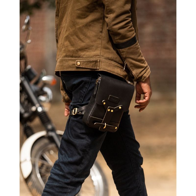 Benväska Trip Machine Thigh bag svart