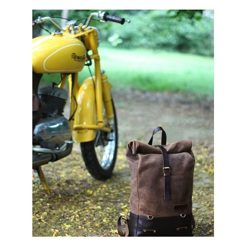 Ryggsäck/sidoväska Trip Machine Backpack/Saddlebag tobaksbrun