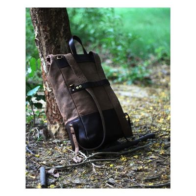 Ryggsäck/sidoväska Trip Machine Backpack/Saddlebag tobaksbrun