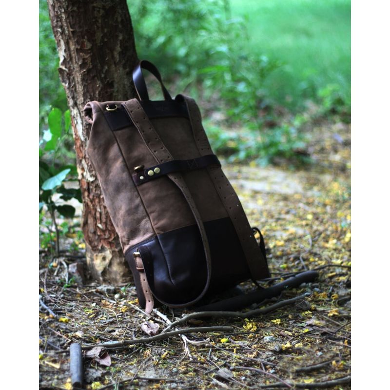 Ryggsäck/sidoväska Trip Machine Backpack/Saddlebag tobaksbrun