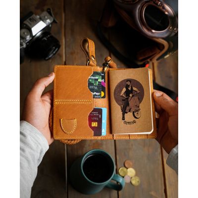 Plånbok Trip Machine Explorer vintage tan