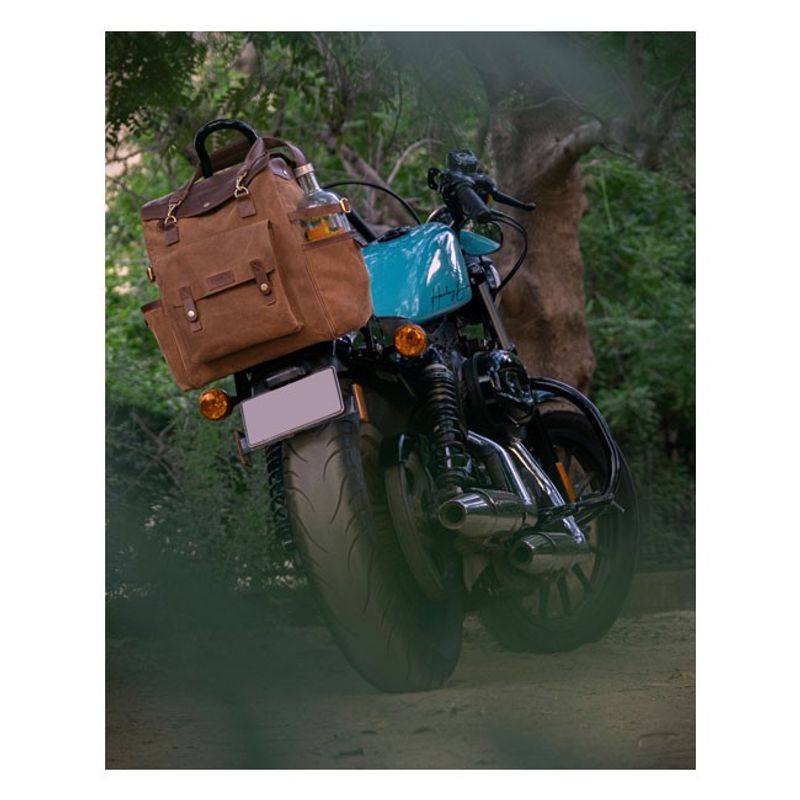 Trip Machine, Outlander Saddlebag. Tobacco Brown Universal The Handcra