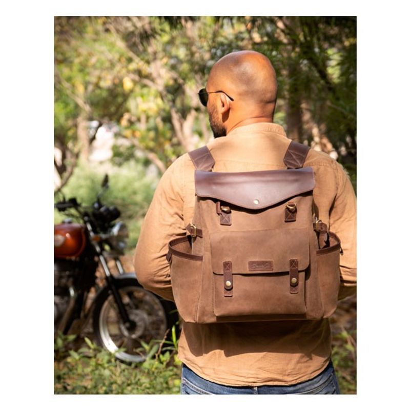 Trip Machine, Outlander Saddlebag. Tobacco Brown Universal The Handcra