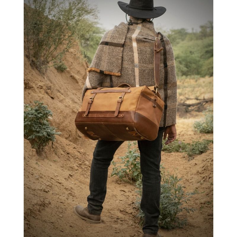 Bag Trip Machine Outlaw duffle 50 liter vintage tan