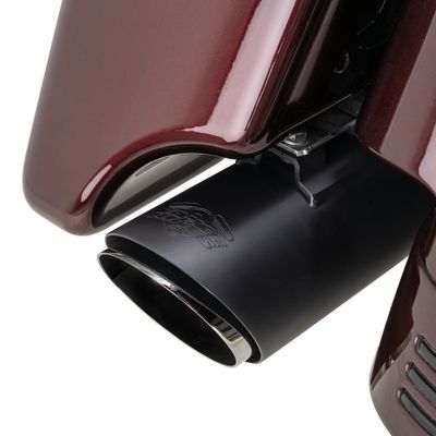Slip-on ljuddämpare Vance & Hines Twin Slash 4" rund svart FLT/Touring 17-25