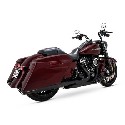 Slip-on ljuddämpare Vance & Hines Twin Slash 4" rund svart FLT/Touring 17-25