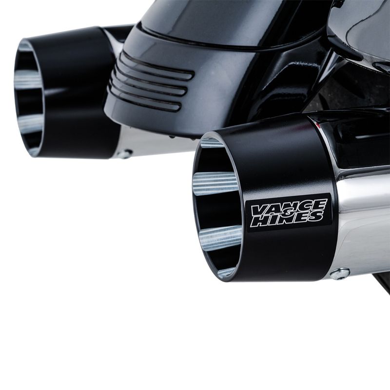 Slip-on ljuddämpare Vance & Hines Blackbird 450 krom FLT/Touring. Requires disabling