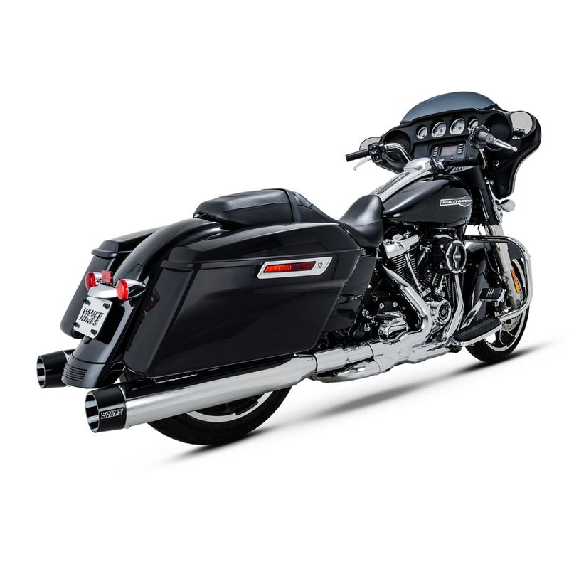 Slip-on ljuddämpare Vance & Hines Blackbird 450 krom FLT/Touring. Requires disabling