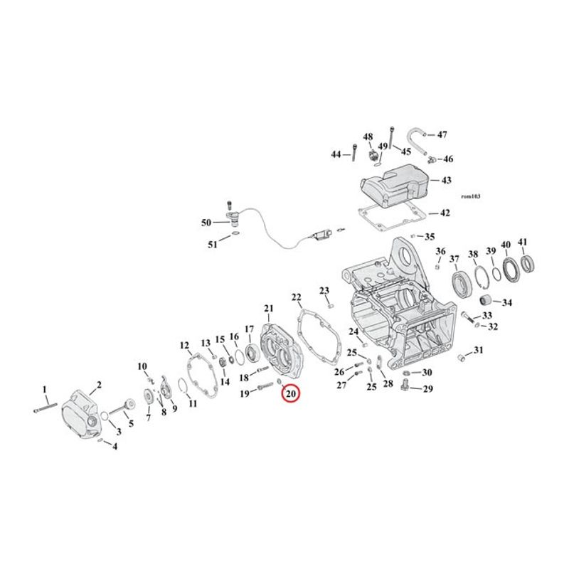 Bricka MCS 11/32 11/16 1/16 Amongst others all Twin Cam m.fl.