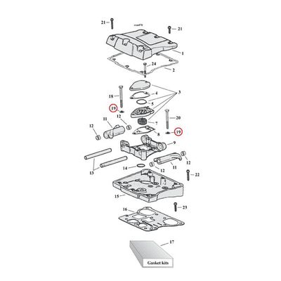 Bricka MCS 11/32 11/16 1/16 Amongst others all Twin Cam m.fl.