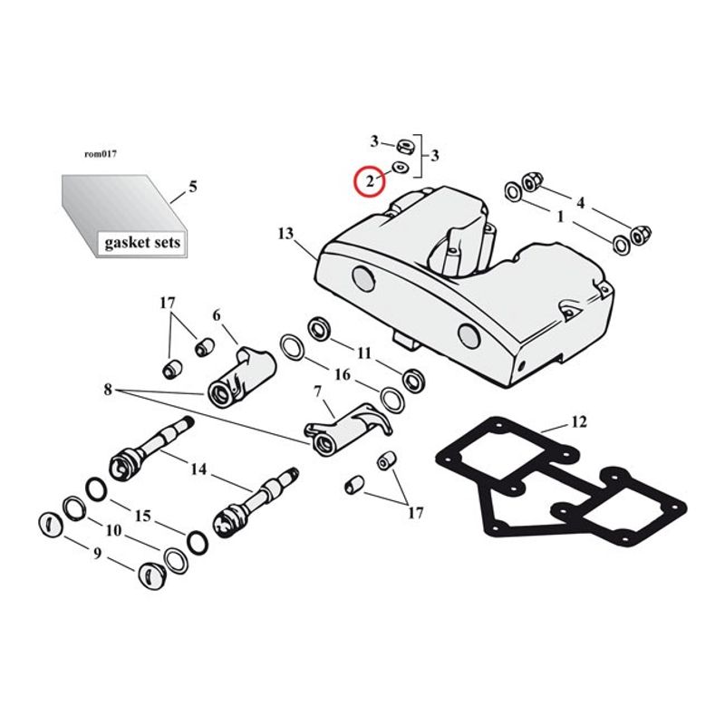 Bricka MCS 11/32 11/16 1/16 Amongst others all Twin Cam m.fl.