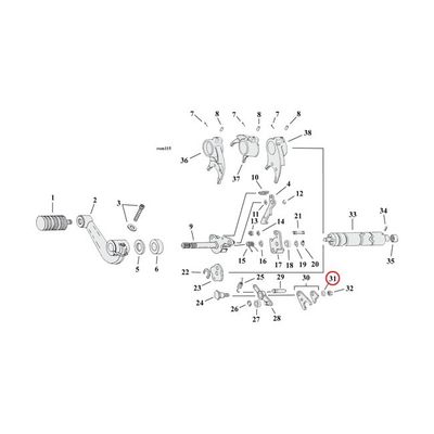 Bricka MCS 11/32 11/16 1/16 Amongst others all Twin Cam m.fl.
