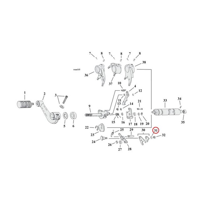 Bricka MCS 11/32 11/16 1/16 Amongst others all Twin Cam m.fl.