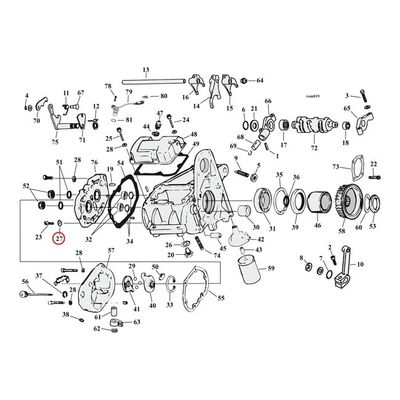 Bricka MCS 11/32 11/16 1/16 Amongst others all Twin Cam m.fl.