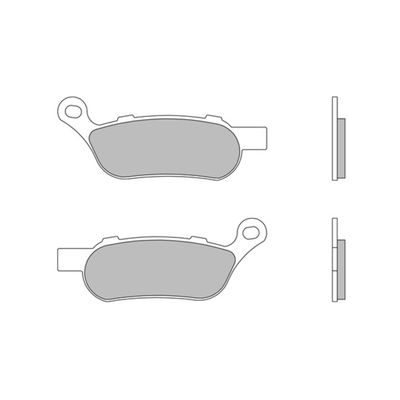 Bromsbelägg bak Brembo 09007HD07SP sintrade Softail, Dyna 08-17