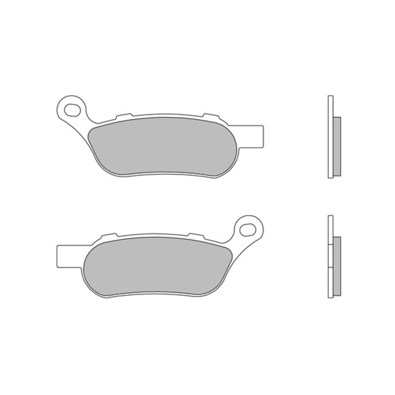 Bromsbelägg bak Brembo 09007HD07SP sintrade Softail, Dyna 08-17