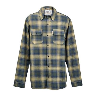 Flanellskjorta Biltwell Hi Test mossgrön