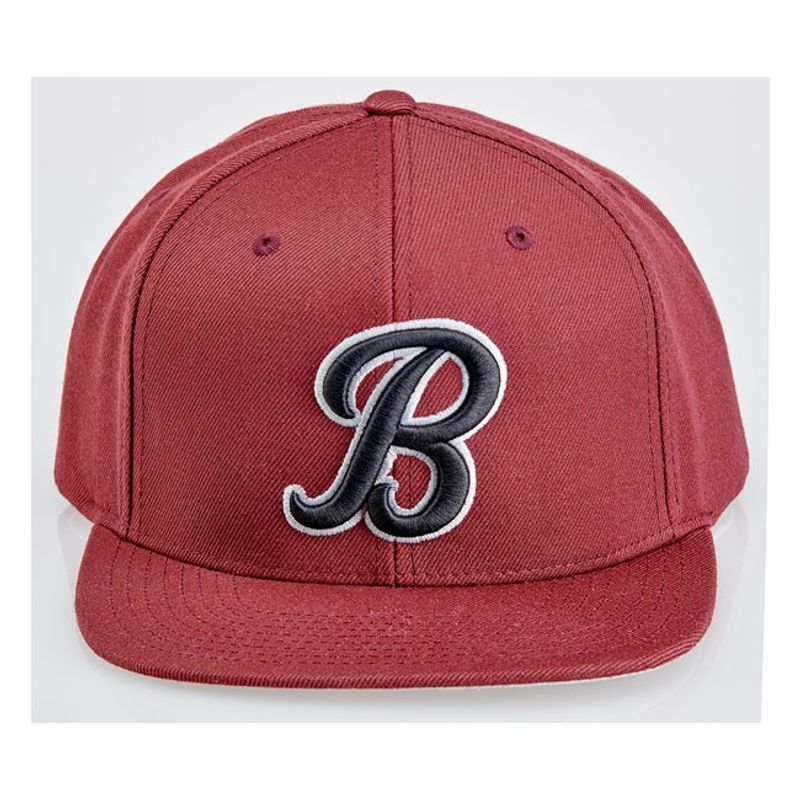 Biltwell Script B cap maroon
