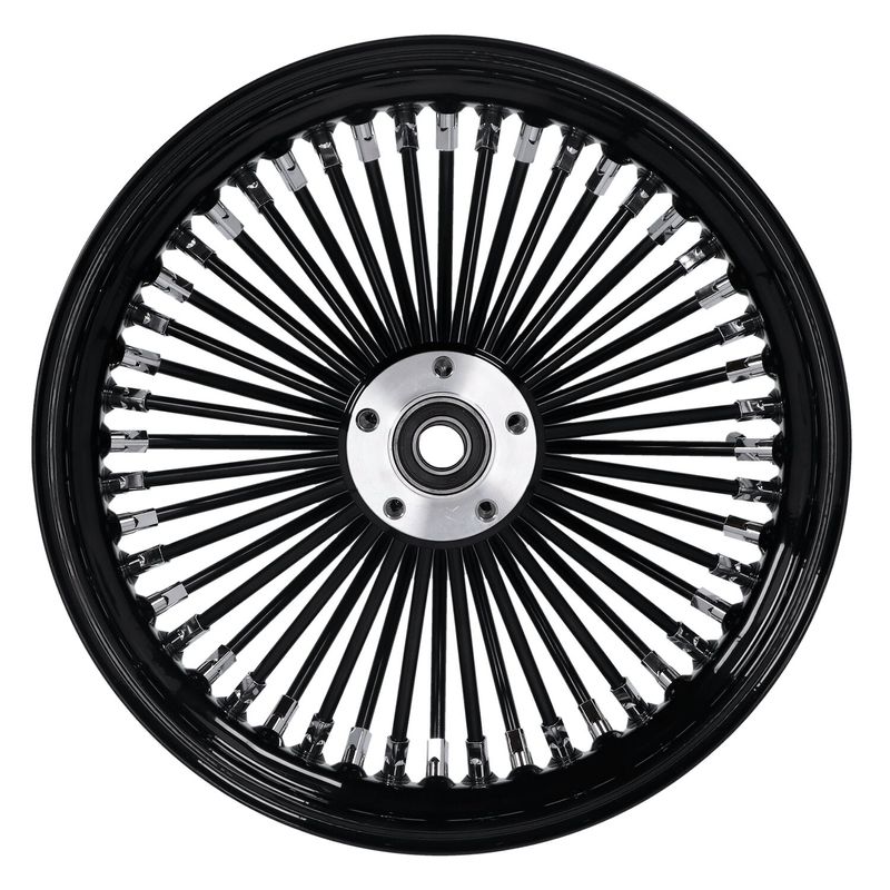 Bakhjul MCS radial 48 tjocka ekrar 3.50x16 svart Dyna 06-07