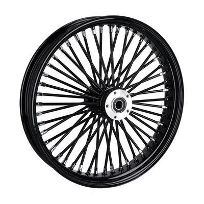 Framhjul MCS radial 48 tjocka ekrar 3.50x21 dubbla skivor svart FLT/Touring 00-07