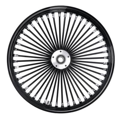Framhjul MCS radial 48 tjocka ekrar 3.50x21 dubbla skivor svart FLT/Touring 00-07