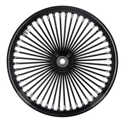 Framhjul MCS radial 48 tjocka ekrar 3.50x21 enkel skiva svart FXDWG 04-05