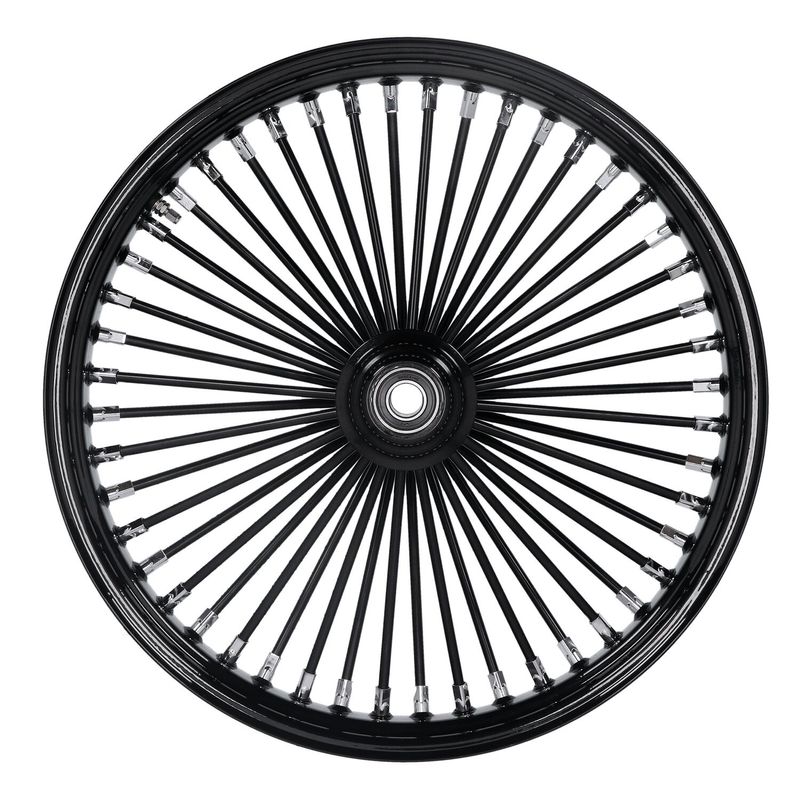 Framhjul MCS radial 48 tjocka ekrar 3.50x21 enkel skiva svart FXDWG 04-05