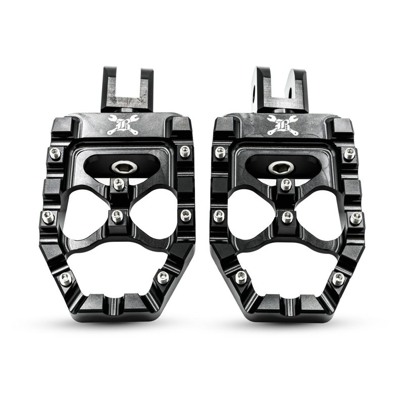 Fotpinnar Burly MX Evolution svart Softail with foot pegs 18-26