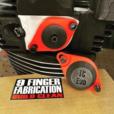 Kåpa 9 Finger Fabrication LLC Cam Evo Big Twin 84-99