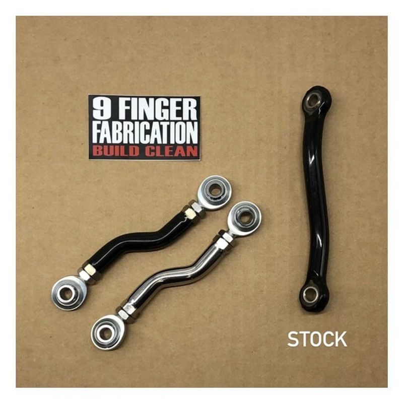 Bromslänk 9 Finger Fabrication LLC M8 Softail with mid controls 18-26 svart