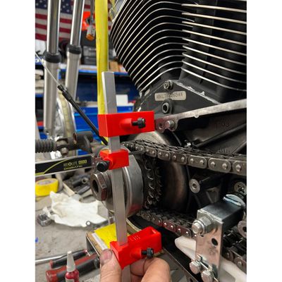 Linjeringsverktyg primärkedja 9 Finger Fabrication LLC Big Twin 66-26