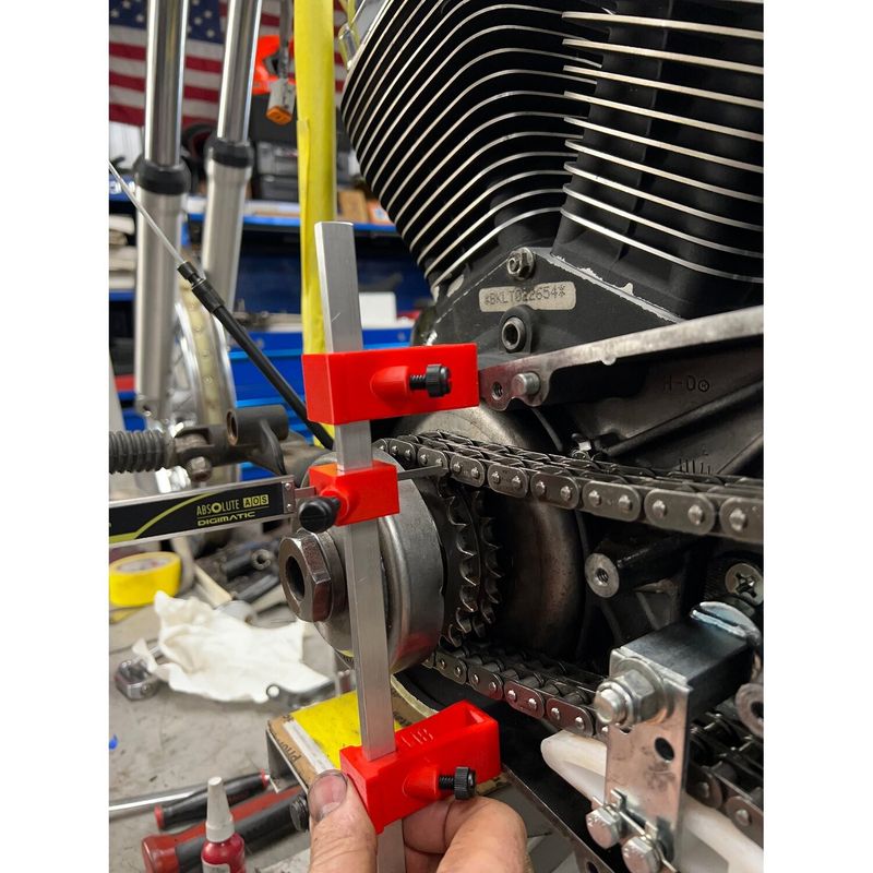Linjeringsverktyg primärkedja 9 Finger Fabrication LLC Big Twin 66-26