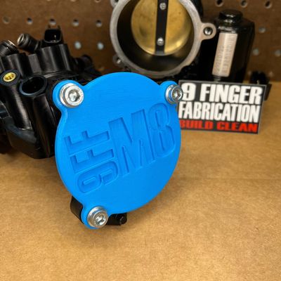 Täcklock insug gasspjällhus 9 Finger Fabrication LLC M8 Softail 18-24