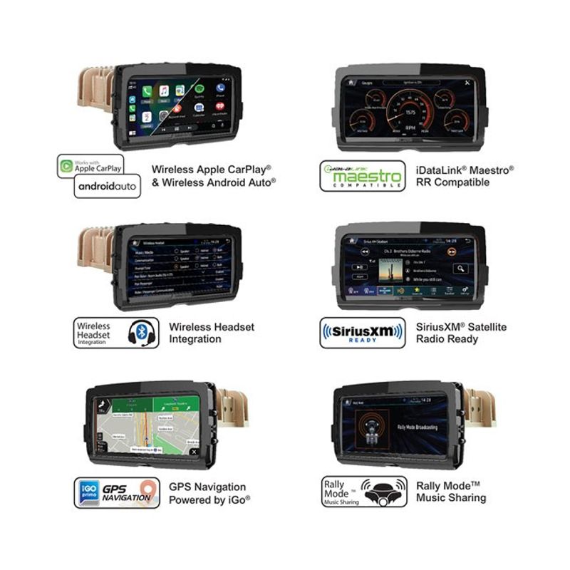 Soundstream, V2 Advanced plug-n-play head unit for H-D
