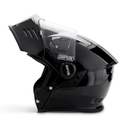 Hjälm Simpson Darksome svart metallic
