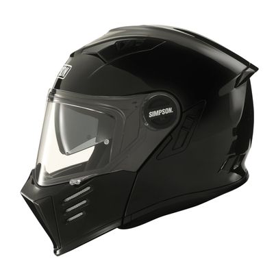 Hjälm Simpson Darksome svart metallic