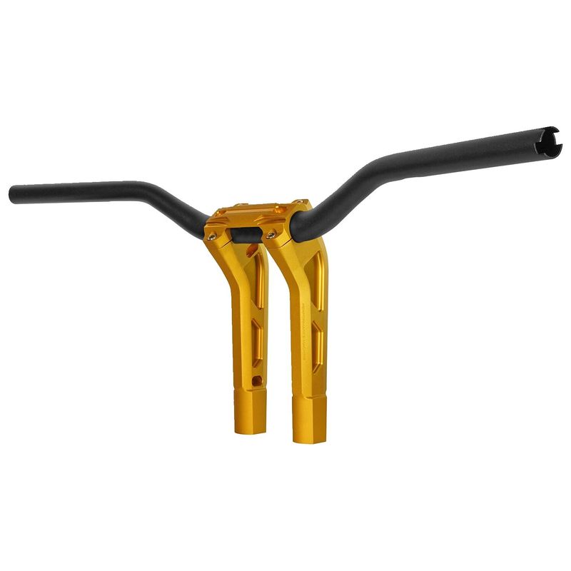 Riser Performance Machine PM Phatbar Ops 1-1/4" 12" guld H-D mech. or e-throttle with 0208-2195M-SMG