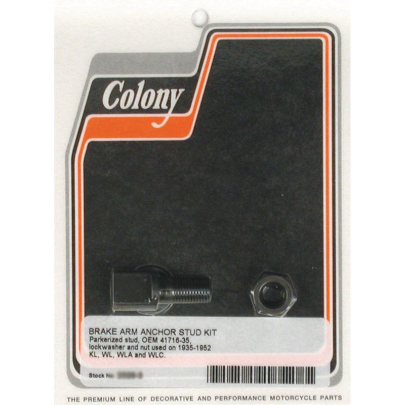 Pinnbultssats bromsarm Colony 45" solomodeller 35-42