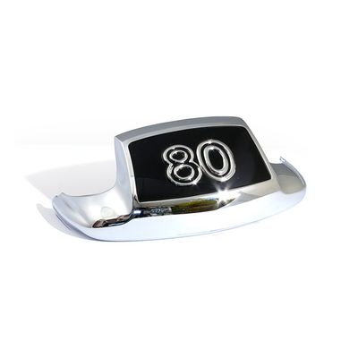 Skärmspets fram MCS 80 krom svart Big Twin 49-84