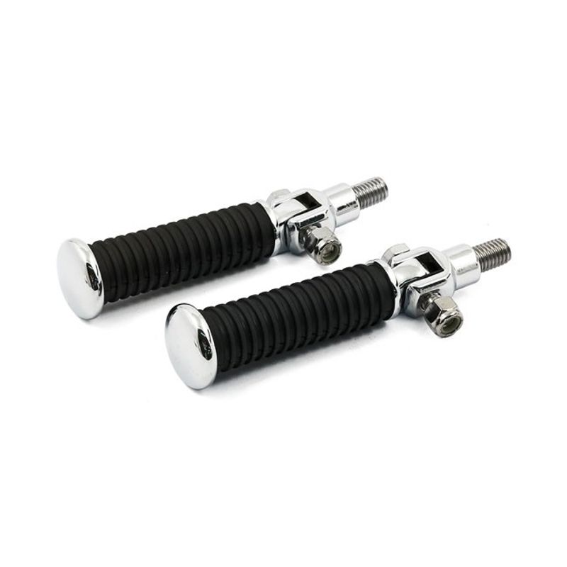 Fotpinnar passagerare MCS kromade ändlock Softail 84-99