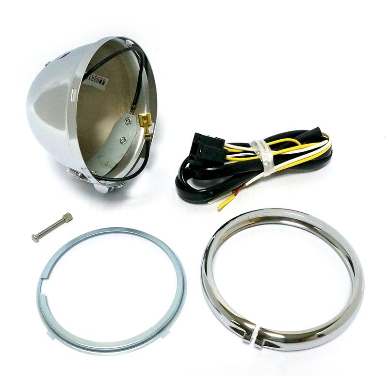 Strålkastare MCS 4-1/2" krom universal