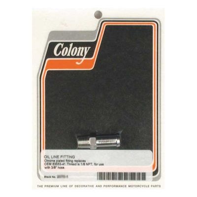 Nippel oljeslang Colony rak krom primary vent FL 66-84 m.fl.