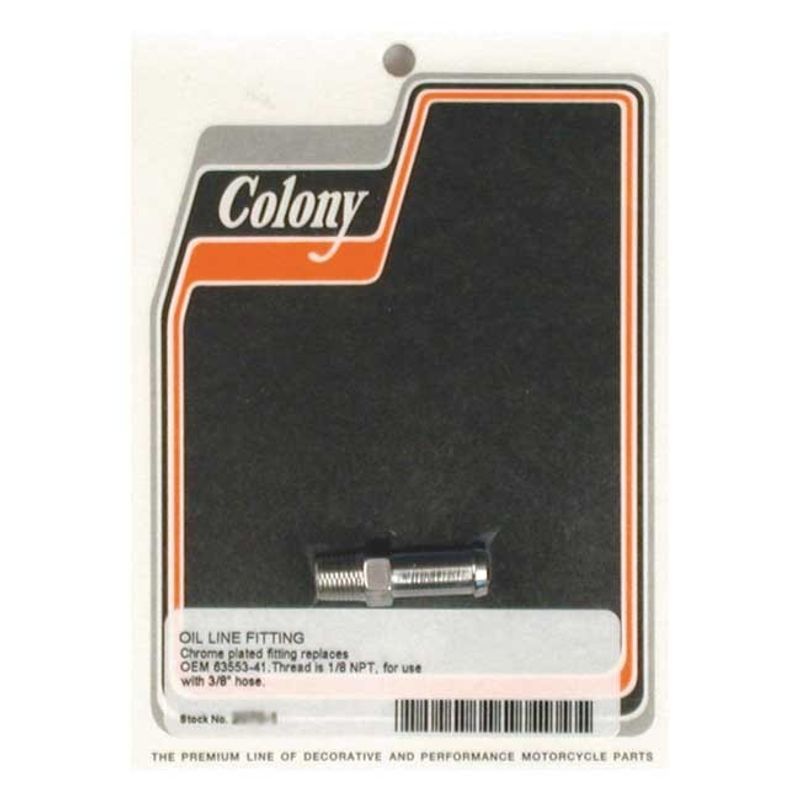 Nippel oljeslang Colony rak krom primary vent FL 66-84 m.fl.