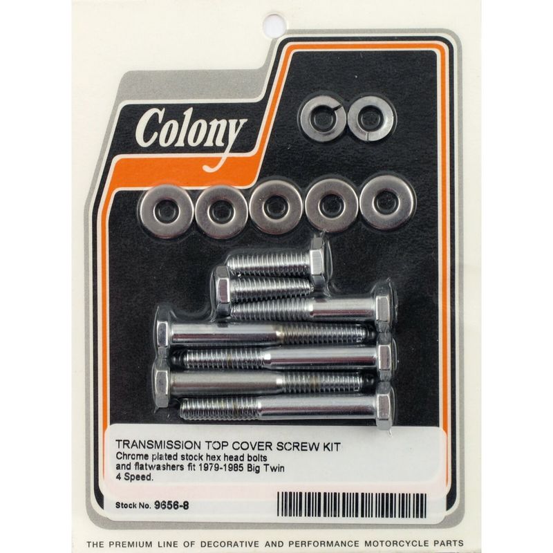 Skruvsats lock Colony 4-speed Big Twin 79-85 krom