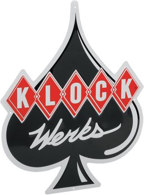 Skylt aluminium Klock Werks logotyp