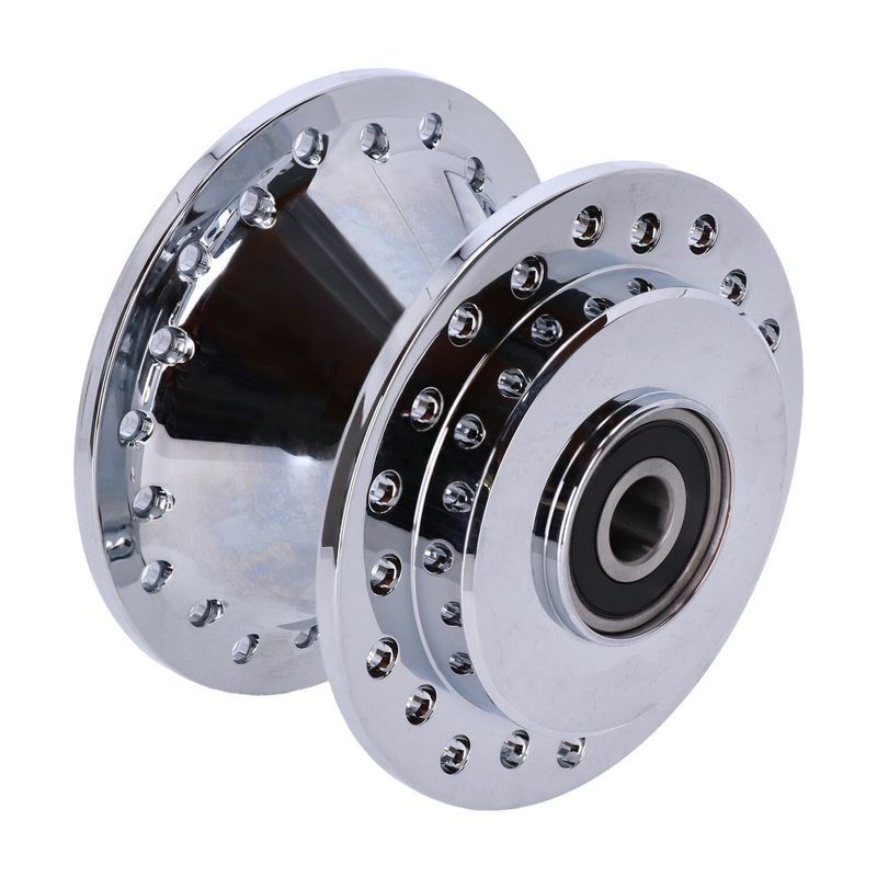 Nav hjul fram MCS enkel krom XL Sportster custom 883/1200