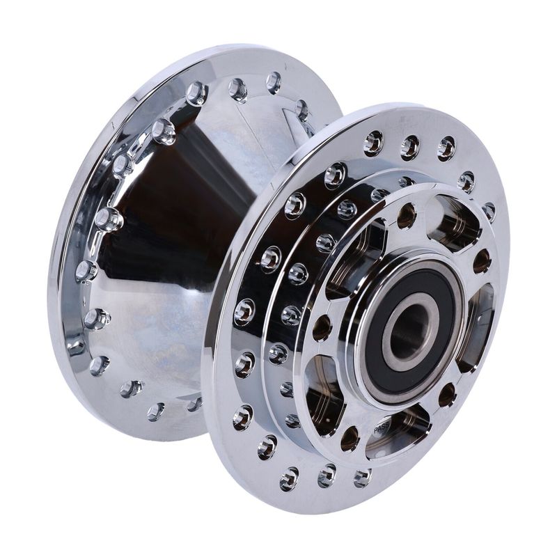 Nav hjul fram MCS enkel krom XL Sportster custom 883/1200