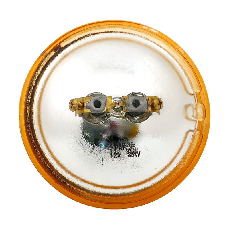 Strålkastarinsats 4-1/2" 12V 35W orange räfflat glas